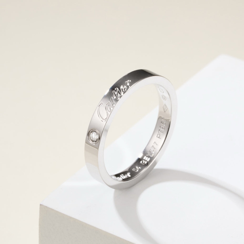[Triumph Jewelry]LOVE RING 4MM 1 DIAMOND