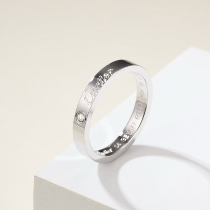 [Triumph Jewelry]LOVE RING 4MM 1 DIAMOND