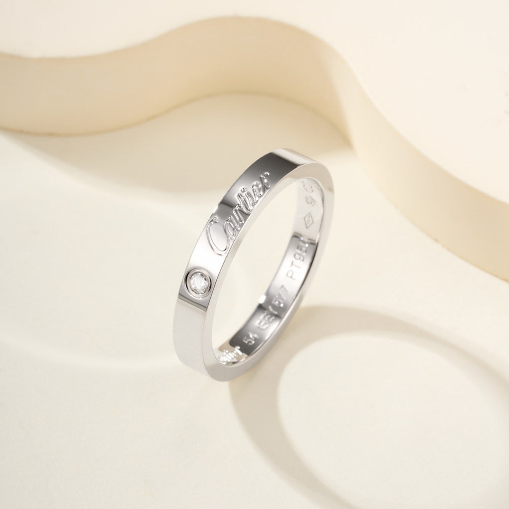[Triumph Jewelry]LOVE RING 4MM 1 DIAMOND
