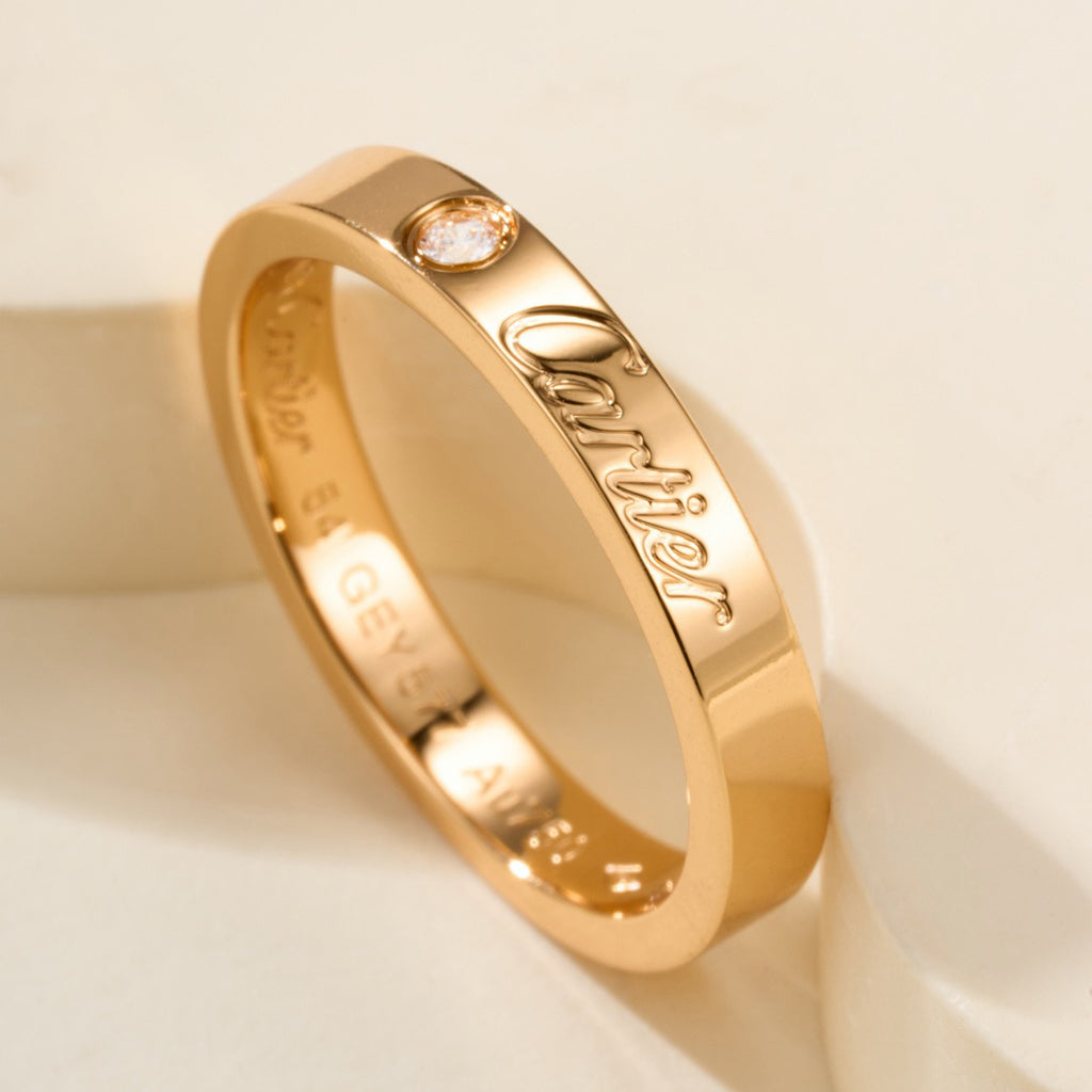 [Triumph Jewelry]LOVE RING 4MM 1 DIAMOND
