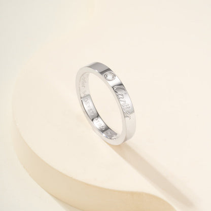 [Triumph Jewelry]LOVE RING 4MM 1 DIAMOND