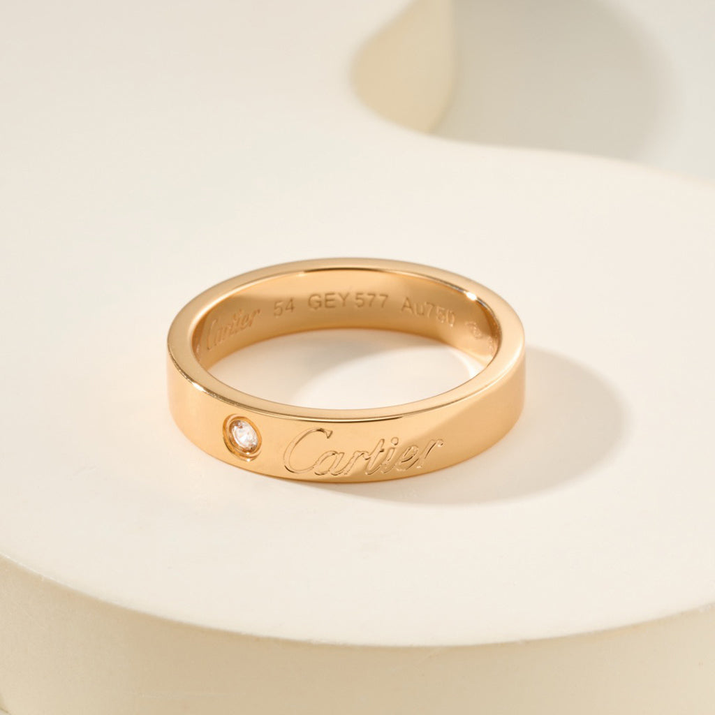 [Triumph Jewelry]LOVE RING 4MM 1 DIAMOND