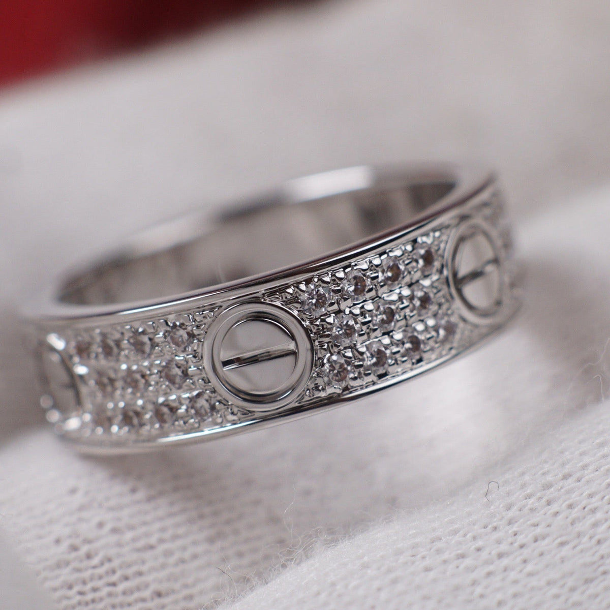 [Triumph Jewelry]LOVE RING 5.5MM DIAMONDS PAVED