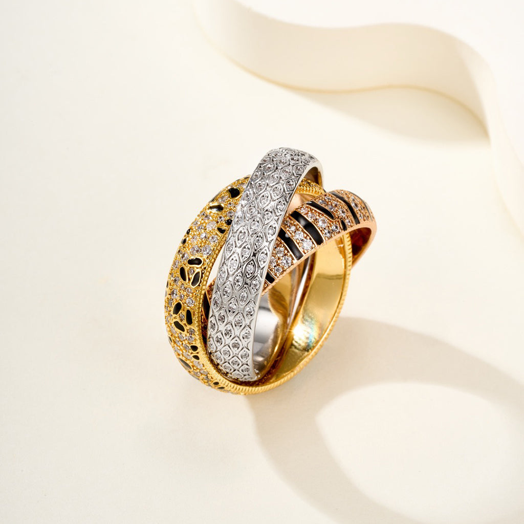 [Triumph Jewelry]TRINITY  RING LEOPARD PRINT