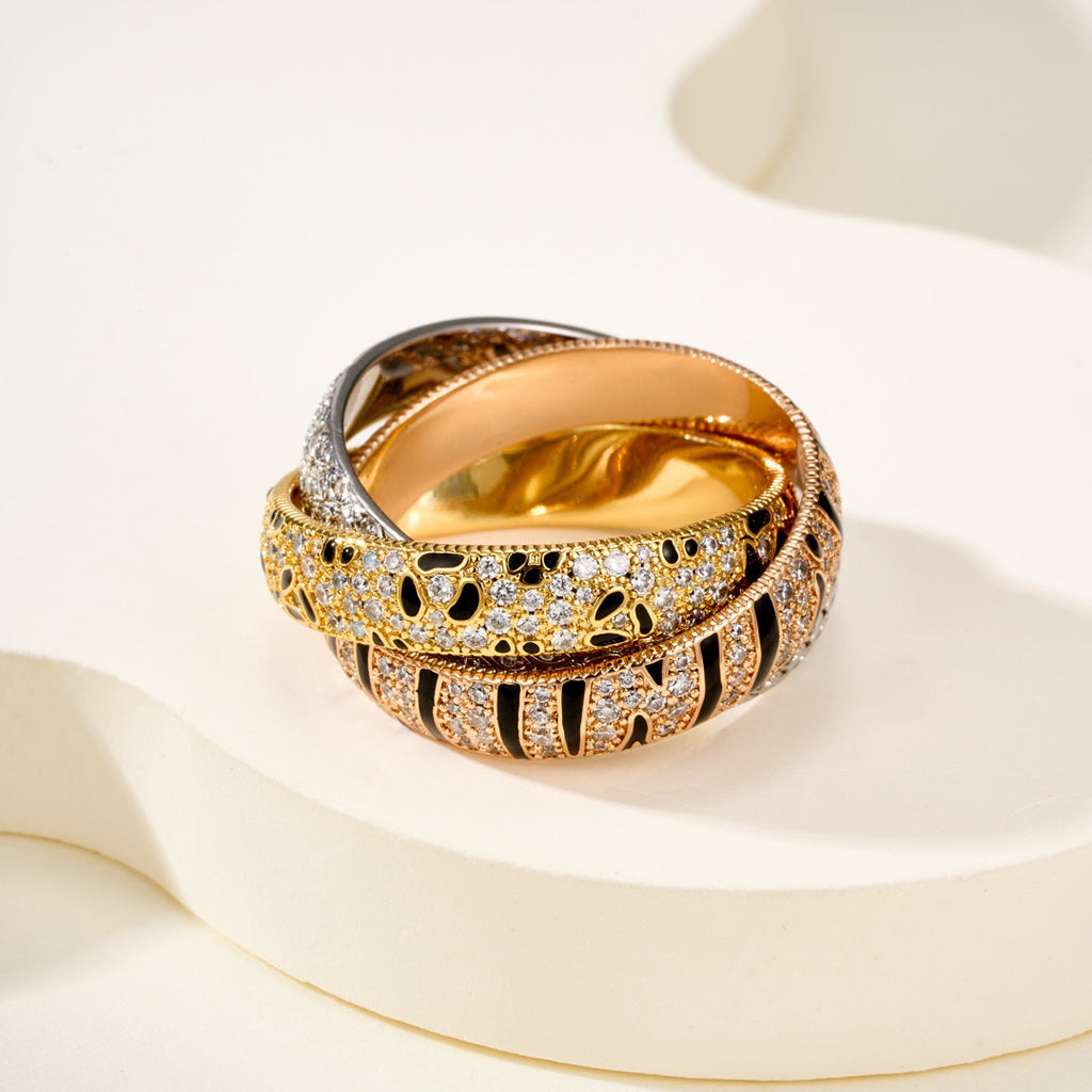 [Triumph Jewelry]TRINITY  RING LEOPARD PRINT