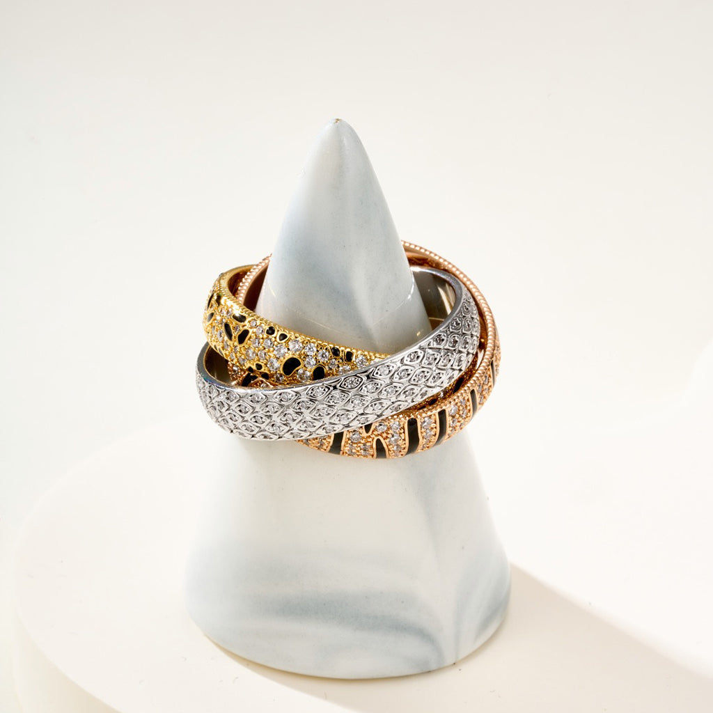 [Triumph Jewelry]TRINITY  RING LEOPARD PRINT