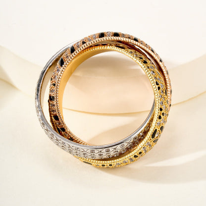[Triumph Jewelry]TRINITY  RING LEOPARD PRINT