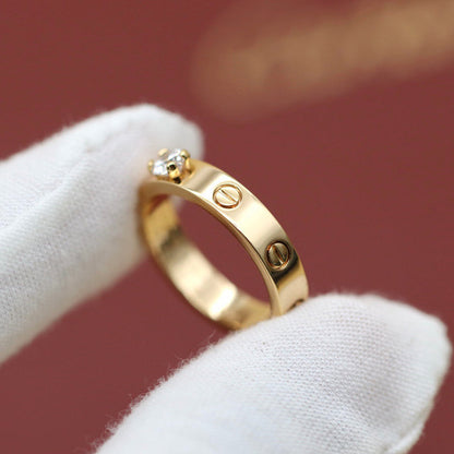 [Triumph Jewelry]LOVE RING 3.6MM 1 BIG DIAMOND