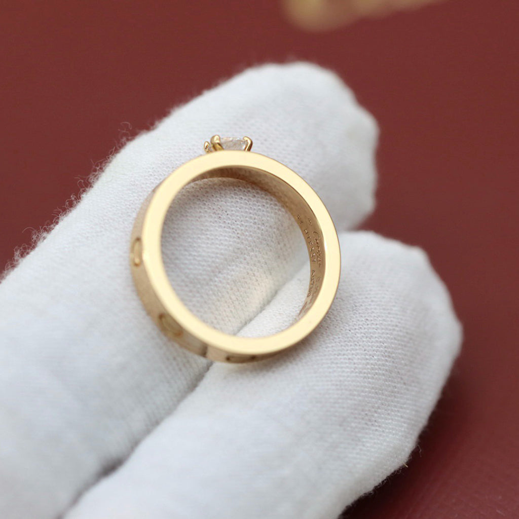 [Triumph Jewelry]LOVE RING 3.6MM 1 BIG DIAMOND