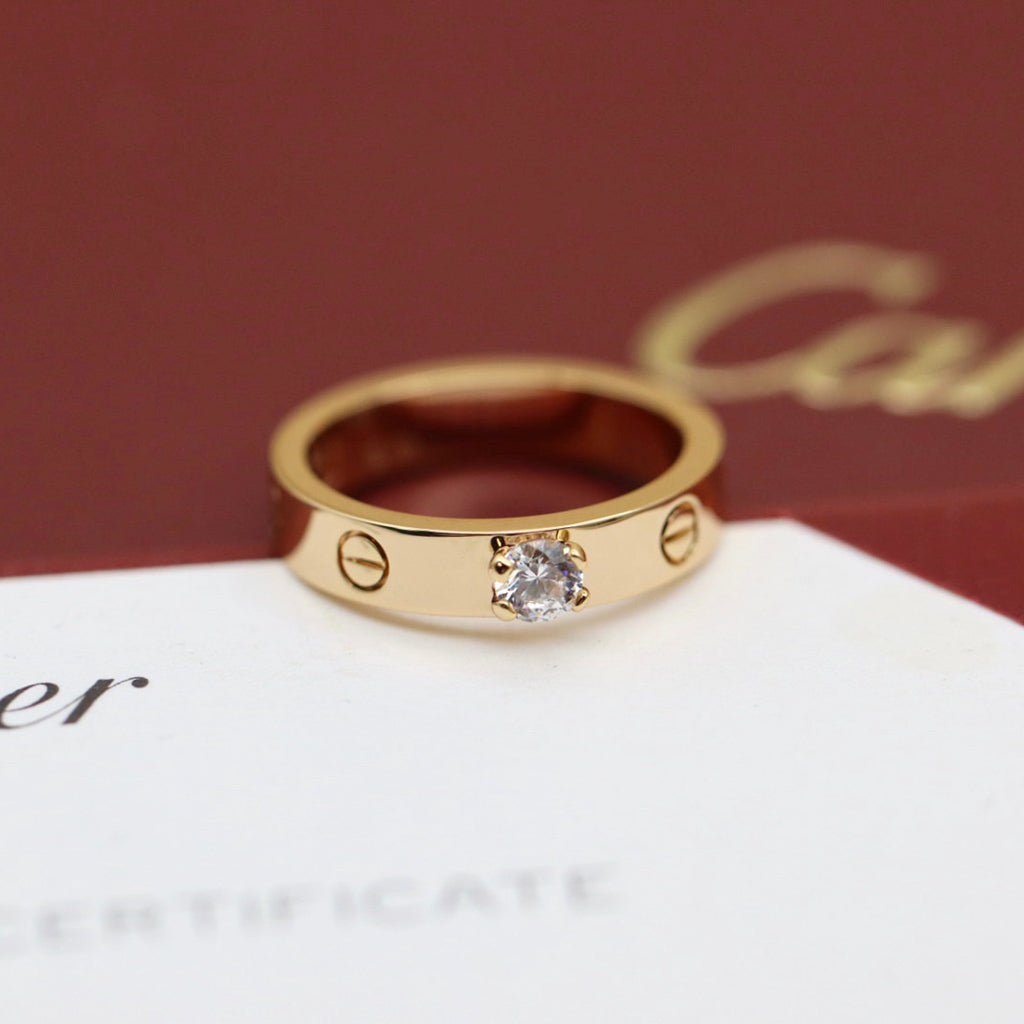 [Triumph Jewelry]LOVE RING 3.6MM 1 BIG DIAMOND
