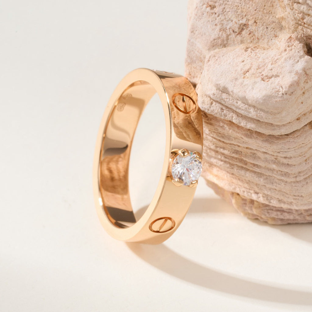 [Triumph Jewelry]LOVE RING 3.6MM 1 BIG DIAMOND