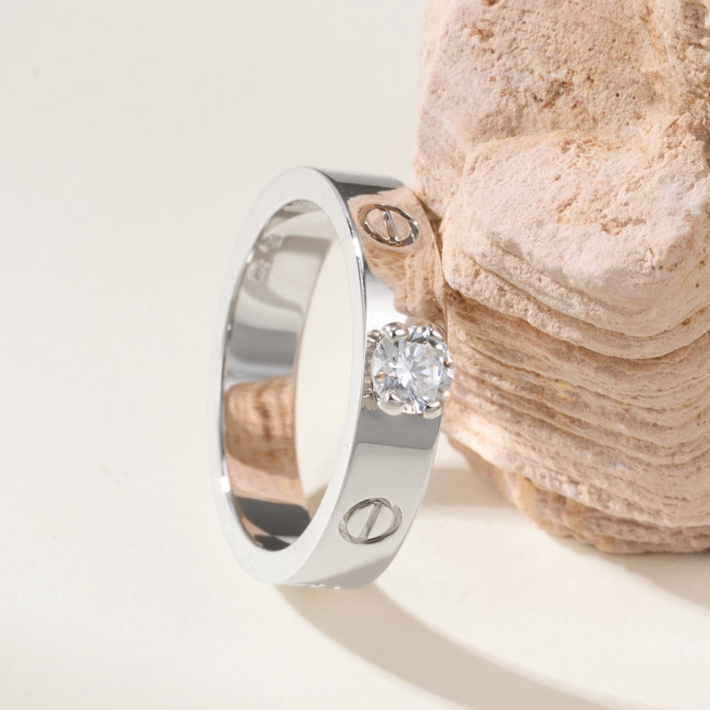 [Triumph Jewelry]LOVE RING 3.6MM 1 BIG DIAMOND