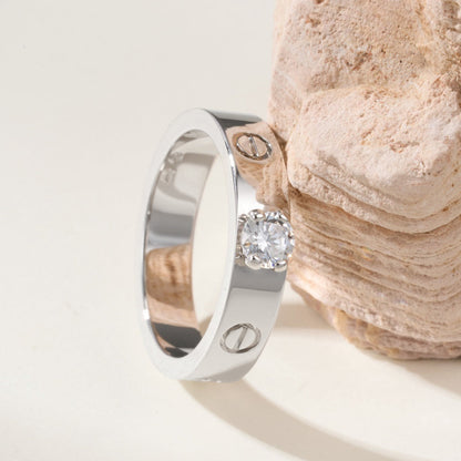 [Triumph Jewelry]LOVE RING 3.6MM 1 BIG DIAMOND