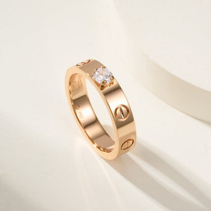 [Triumph Jewelry]LOVE RING 3.6MM 1 BIG DIAMOND
