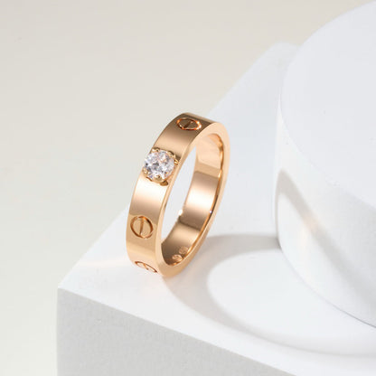 [Triumph Jewelry]LOVE RING 3.6MM 1 BIG DIAMOND
