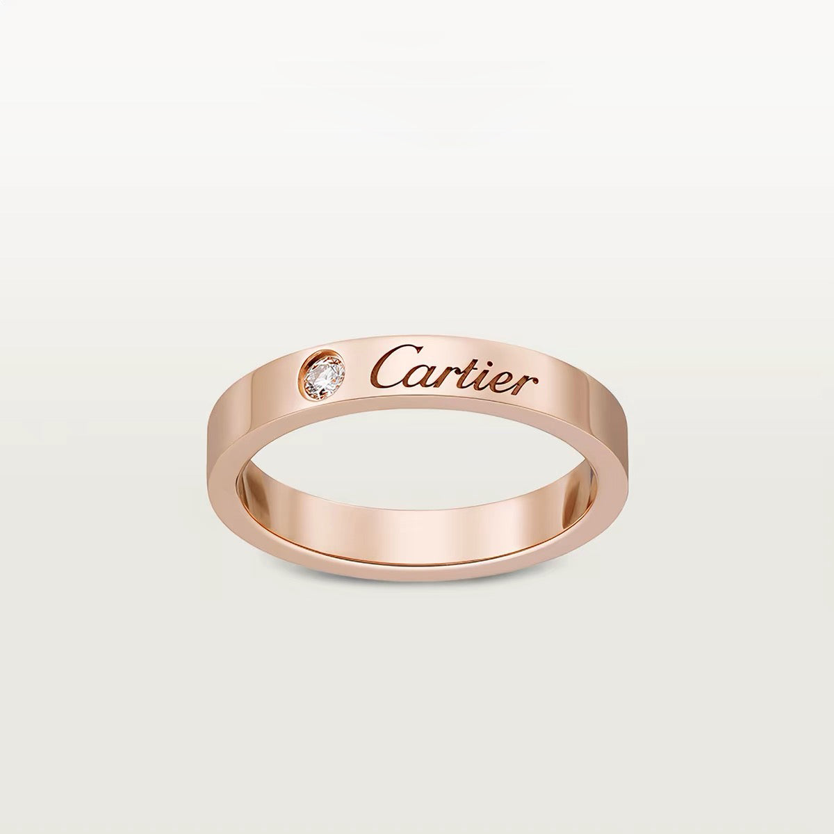 [Triumph Jewelry]LOVE RING 4MM 1 DIAMOND