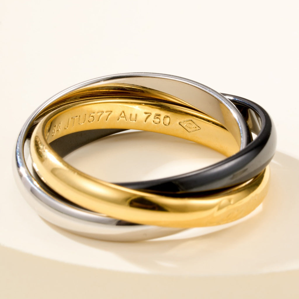 [Triumph Jewelry]TRINITY 3.2MM RING BLACK CERAMIC