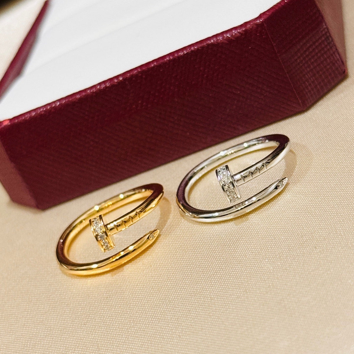 [Triumph Jewelry]JUSTE 1.8MM HALF DIAMOND RING