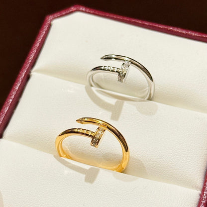[Triumph Jewelry]JUSTE 1.8MM HALF DIAMOND RING