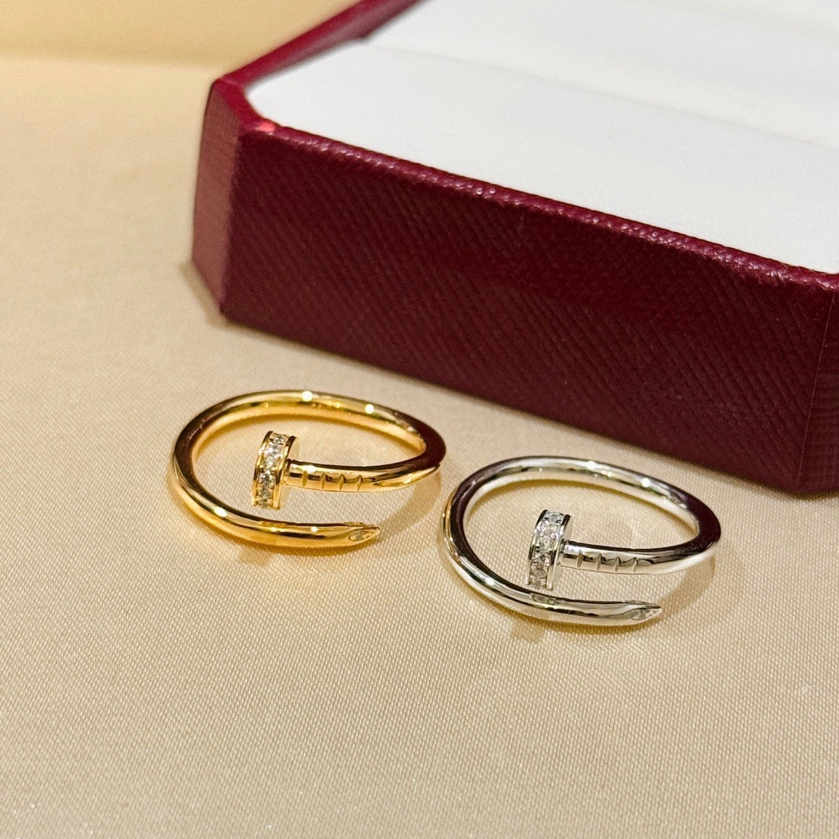 [Triumph Jewelry]JUSTE 1.8MM HALF DIAMOND RING