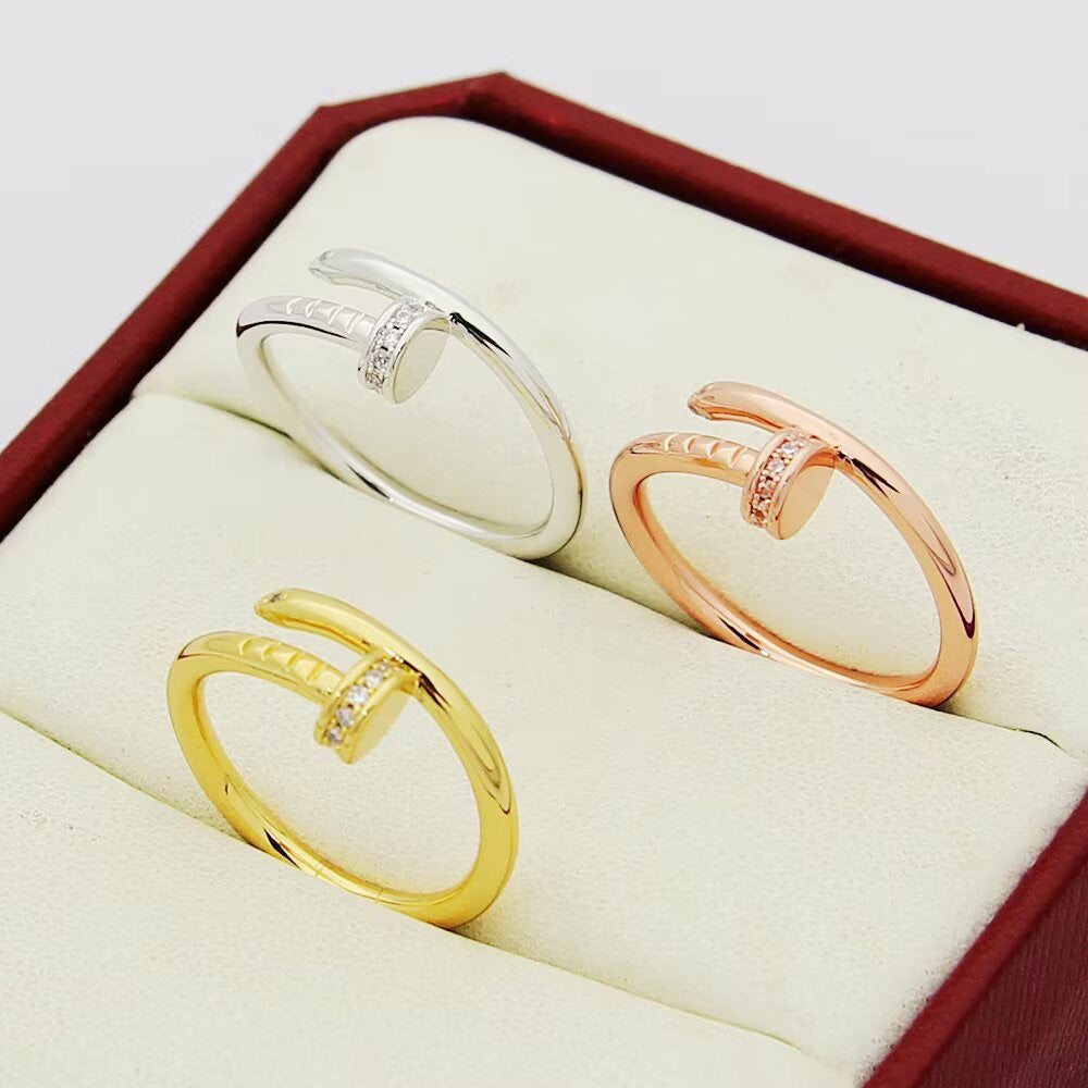 [Triumph Jewelry]JUSTE 1.8MM HALF DIAMOND RING