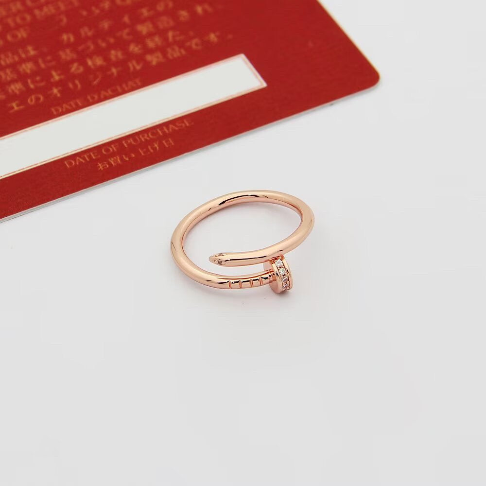 [Triumph Jewelry]JUSTE 1.8MM HALF DIAMOND RING