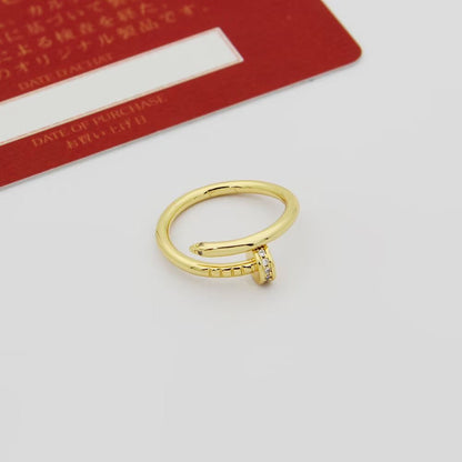 [Triumph Jewelry]JUSTE 1.8MM HALF DIAMOND RING