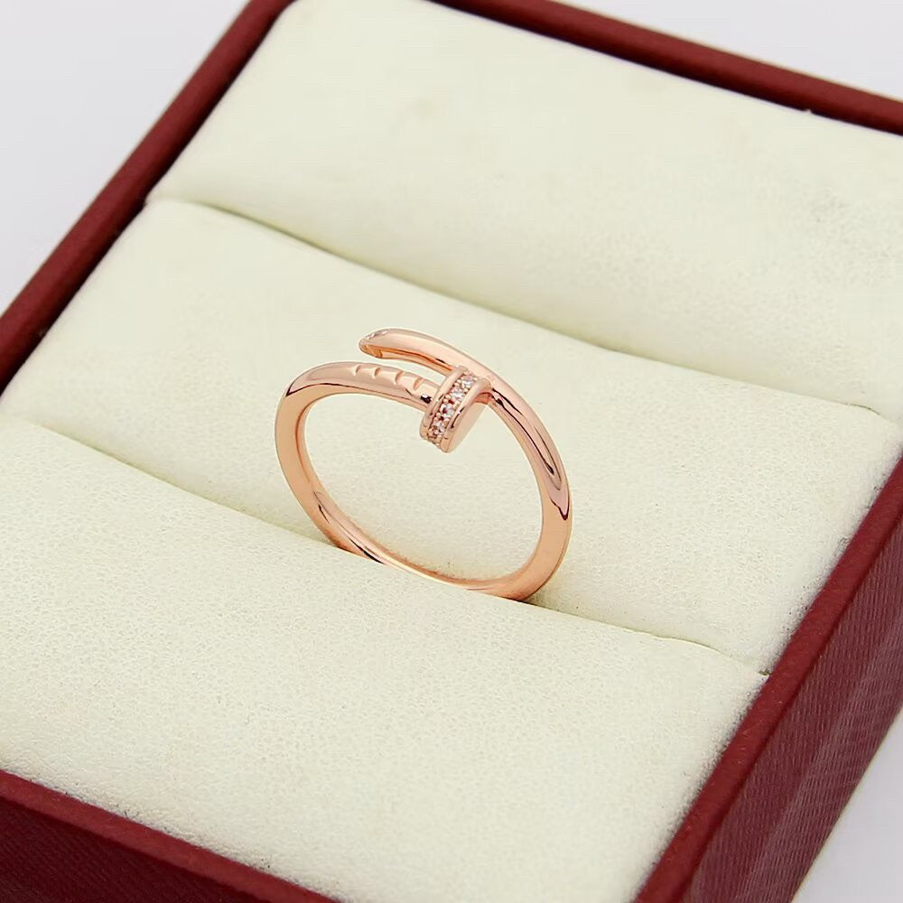 [Triumph Jewelry]JUSTE 1.8MM HALF DIAMOND RING