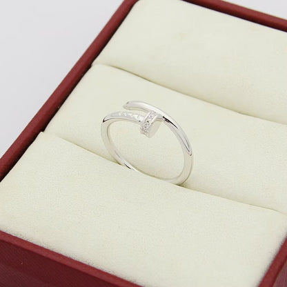 [Triumph Jewelry]JUSTE 1.8MM HALF DIAMOND RING