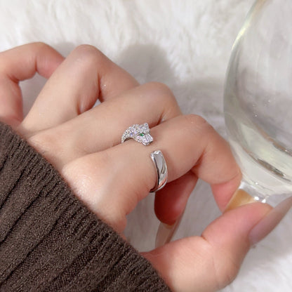 [Triumph Jewelry]PANTHERE HALF DIAMOND SMALL RING