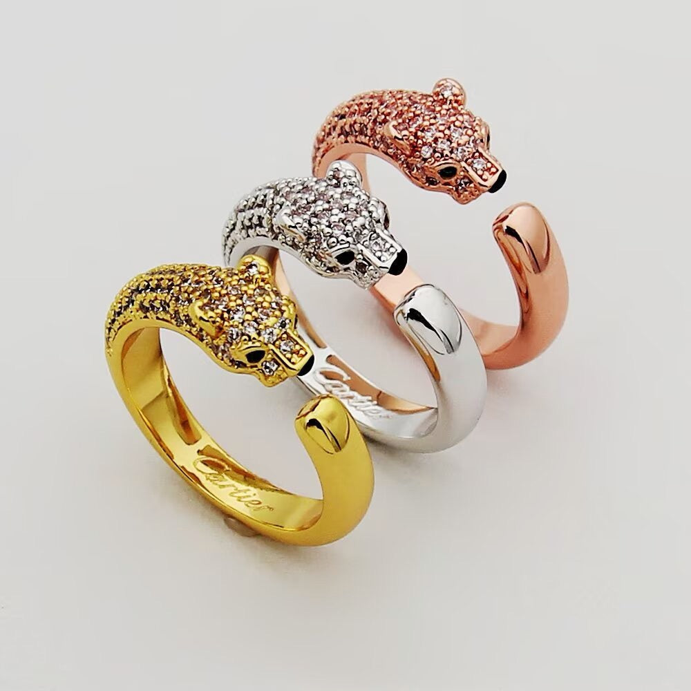 [Triumph Jewelry]PANTHERE HALF DIAMOND SMALL RING