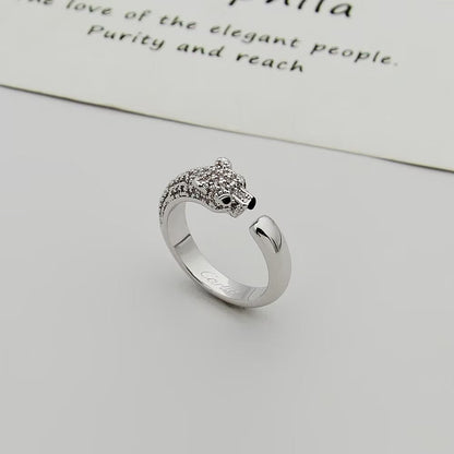 [Triumph Jewelry]PANTHERE HALF DIAMOND SMALL RING