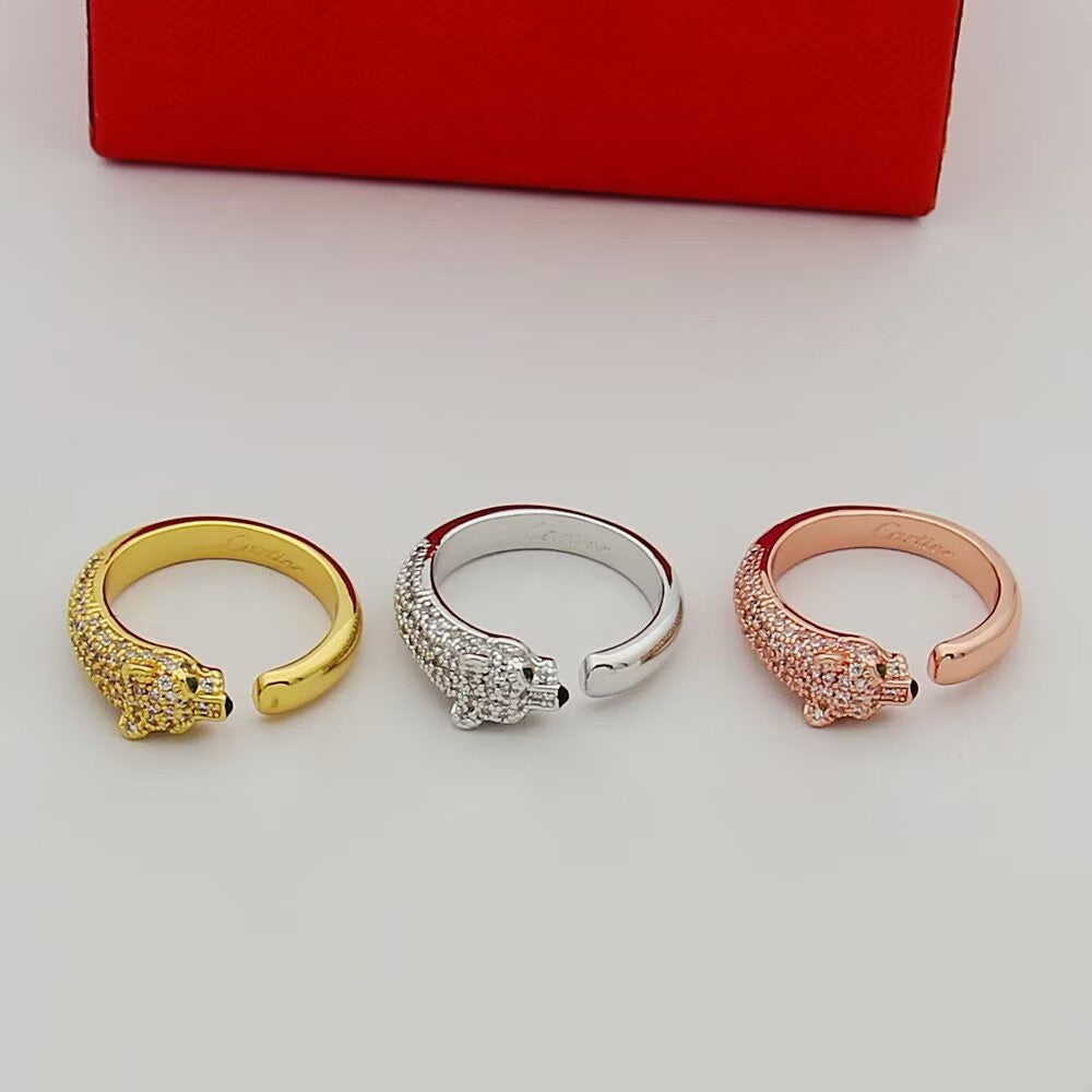 [Triumph Jewelry]PANTHERE HALF DIAMOND SMALL RING