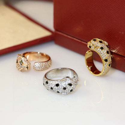 [Triumph Jewelry]PANTHERE SPOTTED FULL DIAMOND MEDIUM RING