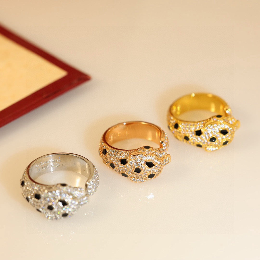 [Triumph Jewelry]PANTHERE SPOTTED FULL DIAMOND MEDIUM RING