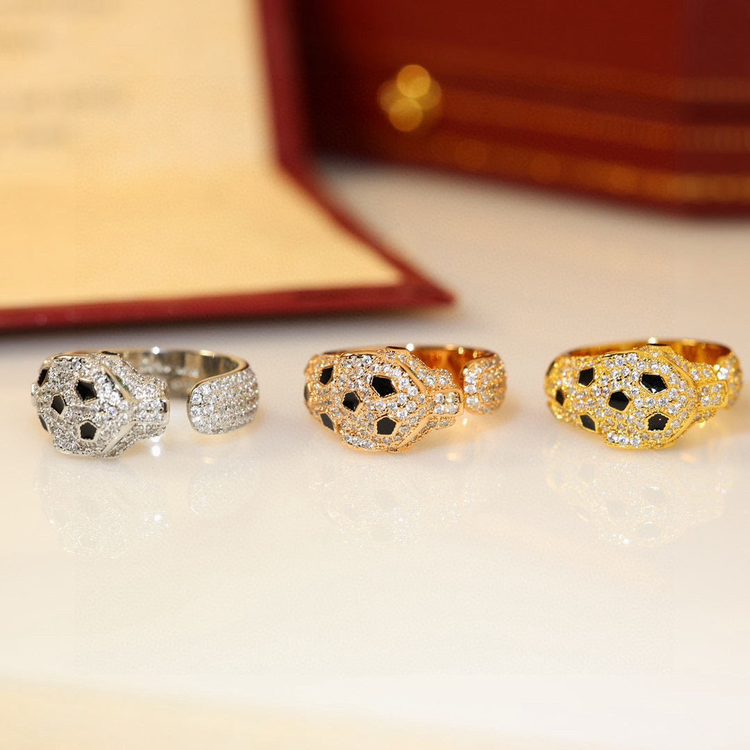 [Triumph Jewelry]PANTHERE SPOTTED FULL DIAMOND MEDIUM RING