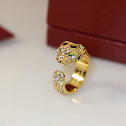 [Triumph Jewelry]PANTHERE SPOTTED FULL DIAMOND MEDIUM RING
