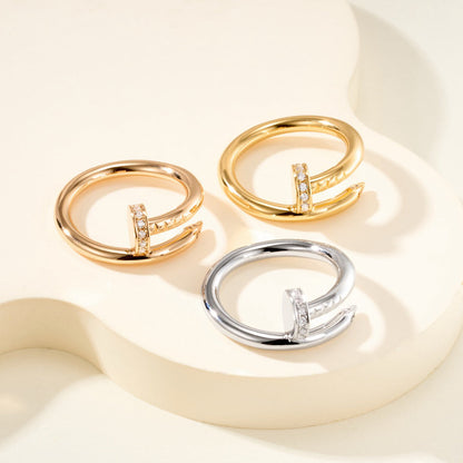 [Triumph Jewelry]JUSTE RING 2.6MM HALF DIAMOND