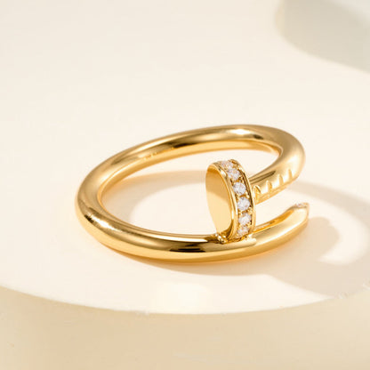 [Triumph Jewelry]JUSTE RING 2.6MM HALF DIAMOND