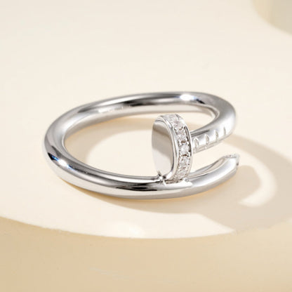 [Triumph Jewelry]JUSTE RING 2.6MM HALF DIAMOND