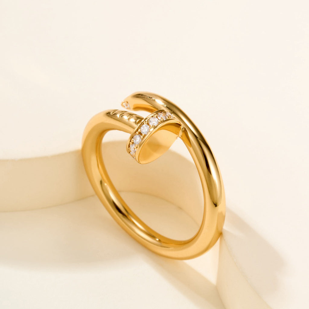 [Triumph Jewelry]JUSTE RING 2.6MM HALF DIAMOND