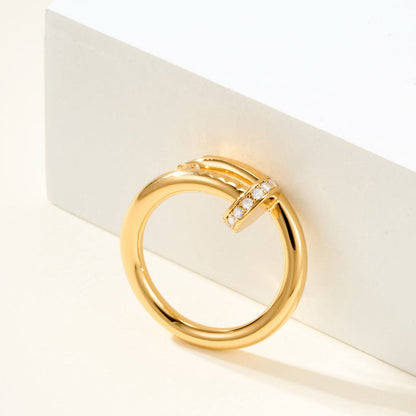 [Triumph Jewelry]JUSTE RING 2.6MM HALF DIAMOND