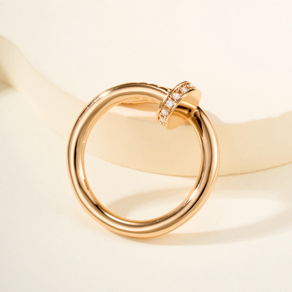 [Triumph Jewelry]JUSTE RING 2.6MM HALF DIAMOND