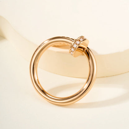 [Triumph Jewelry]JUSTE RING 2.6MM HALF DIAMOND