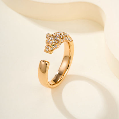 [Triumph Jewelry]PANTHERE HALF DIAMOND SMALL RING