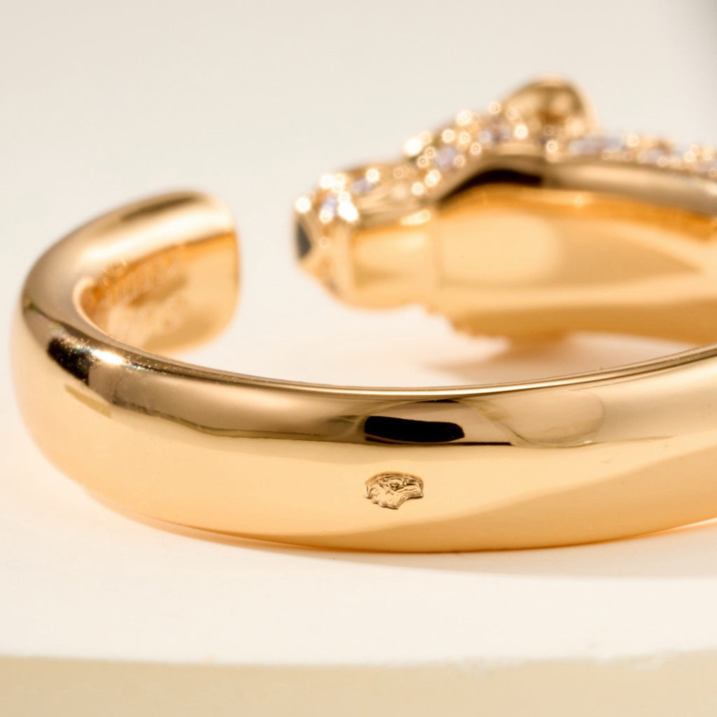 [Triumph Jewelry]PANTHERE HALF DIAMOND SMALL RING