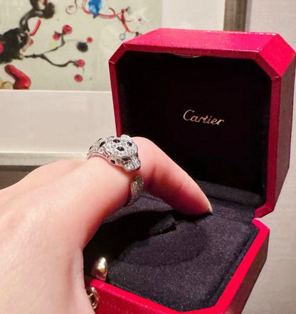[Triumph Jewelry]PANTHERE SPOTTED FULL DIAMOND MEDIUM RING