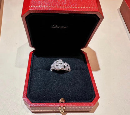 [Triumph Jewelry]PANTHERE SPOTTED FULL DIAMOND MEDIUM RING