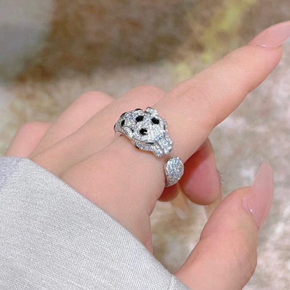 [Triumph Jewelry]PANTHERE SPOTTED FULL DIAMOND MEDIUM RING