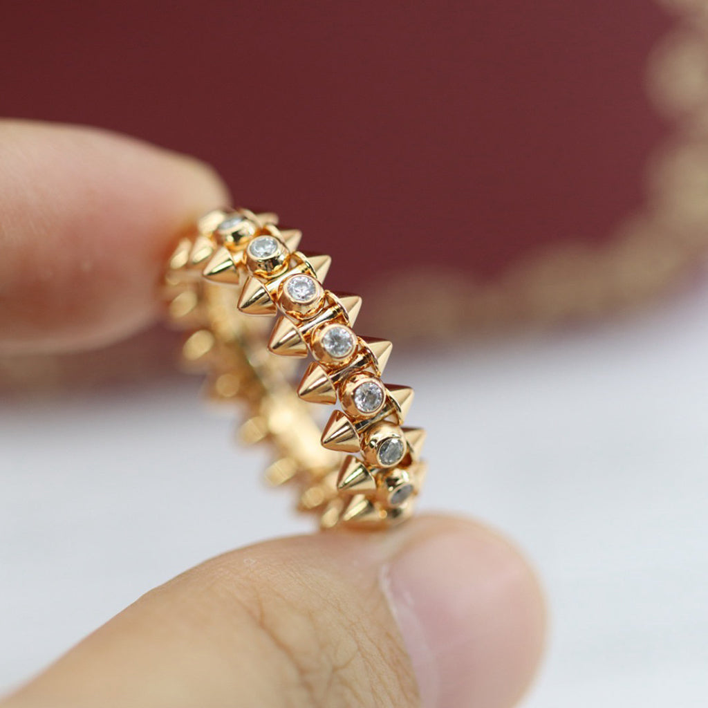 [Triumph Jewelry]CLASH 6.8MM DIAMOND MEDIUM RING